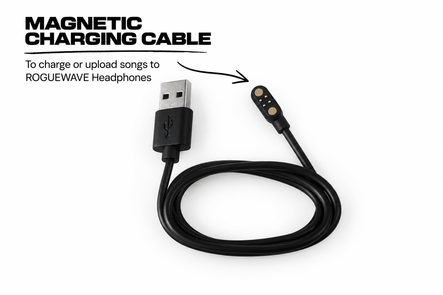 Magnetic Charging Cable for ROGUEWAVE Headphones - ROGUEWAVE